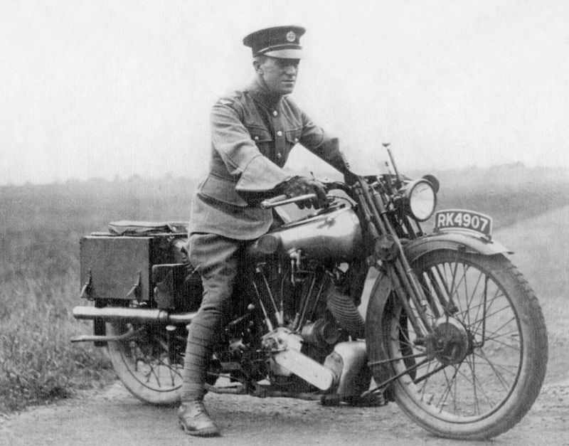 Lawrence of Arabia on a Brough Superior he called George V.