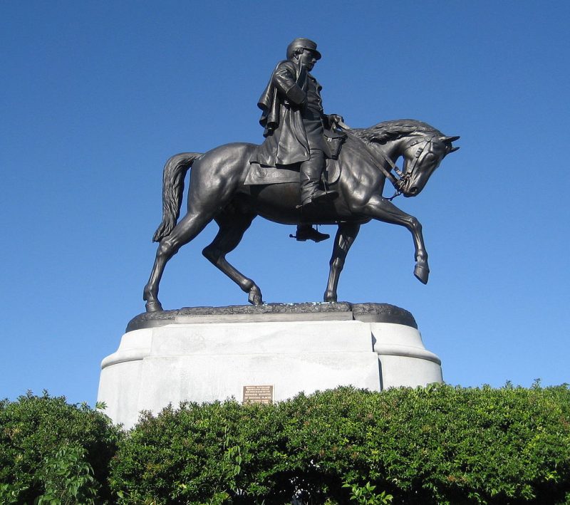 The monument of Confederate General P.G.T Beauregard is one of four monuments targeted for removal by the mayor of New Orleans