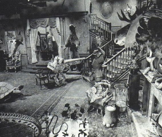  The set of the original black & white Addams Family TV show. source