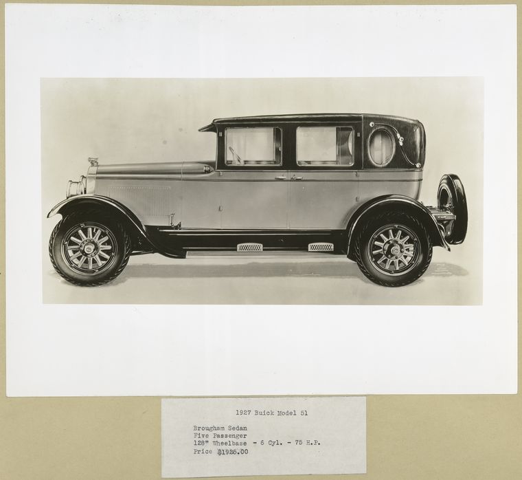 1927 Buick Model 51. Brougham Sedan – five-passenger.