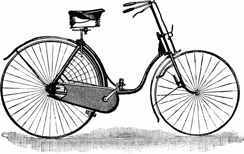 A step-through safety bicycle from 1889. source