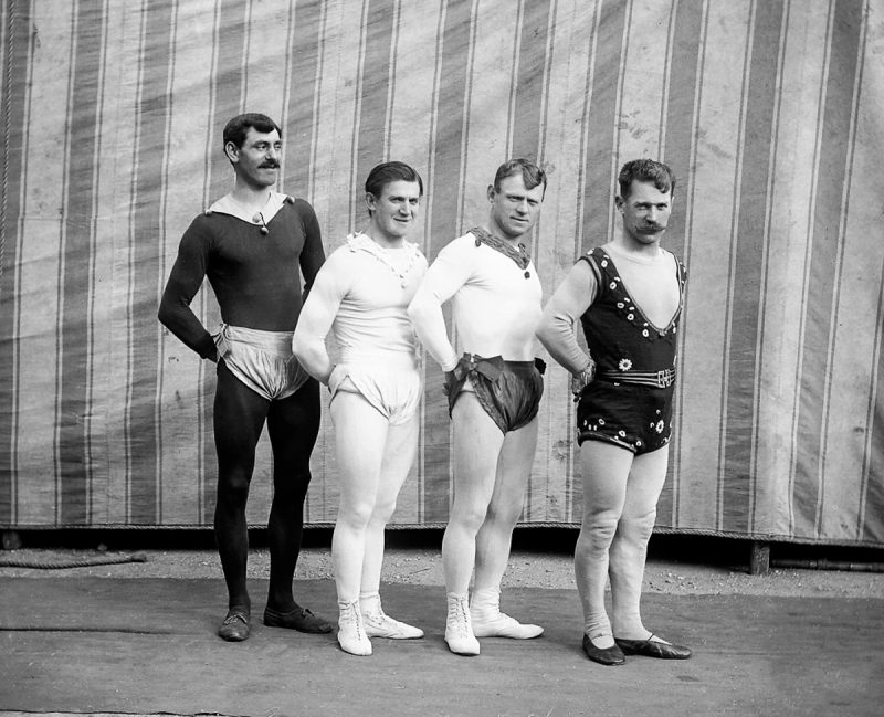 Acrobats with Duffy's Circus. 1911