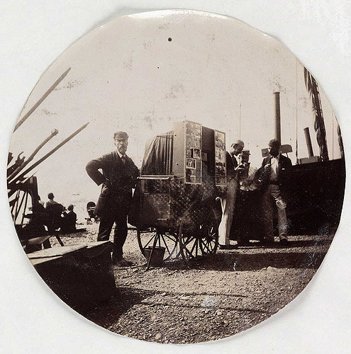 Beach photographer, about 1890