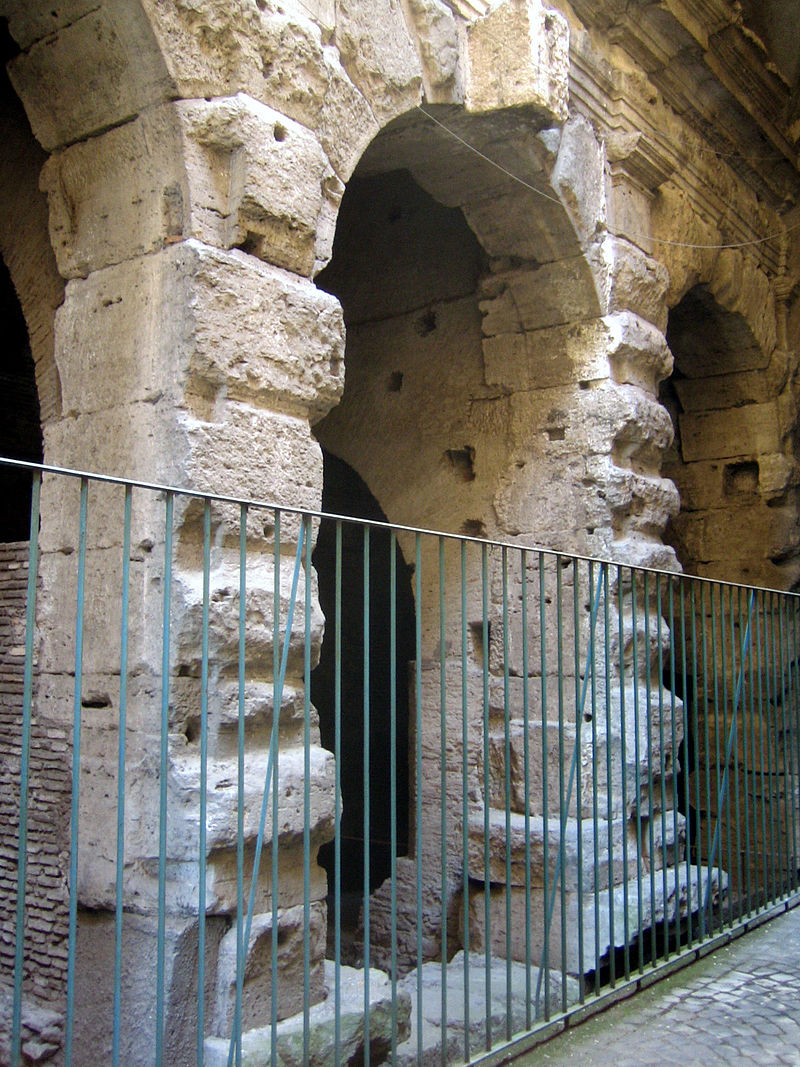 Entrance to the Temple of Claudius, Rome.