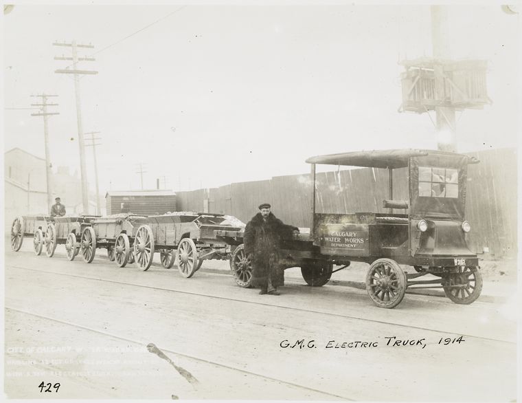 G.M.C. electric truck, 1914