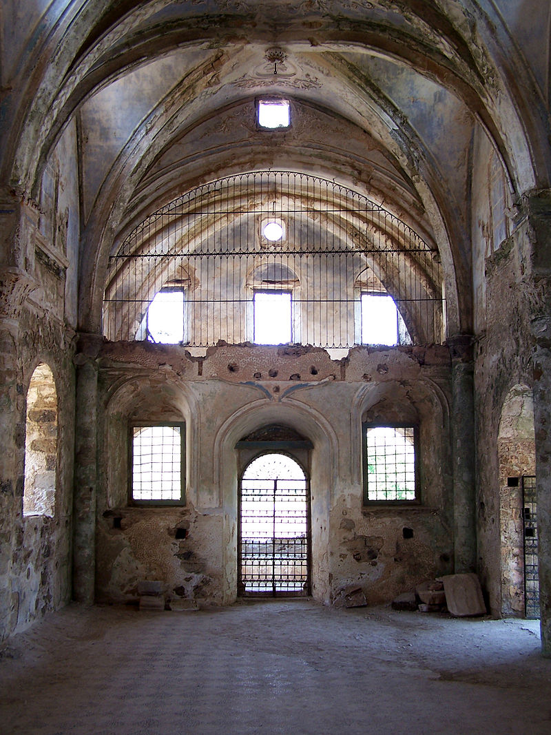 Interior of the Lower Church in Kayaköy, Turkey. Author: Darwinek CC BY-SA 3.0