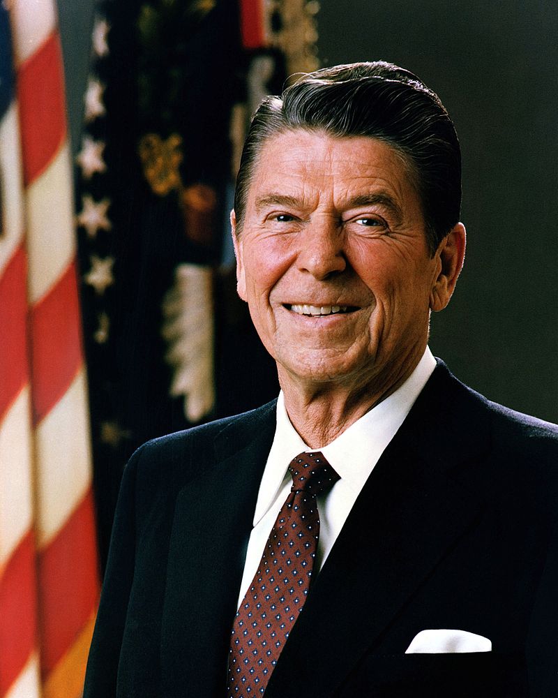 Official Portrait of President Ronald Reagan.source