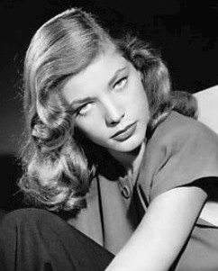 Photo of Lauren Bacall in 1945. Source