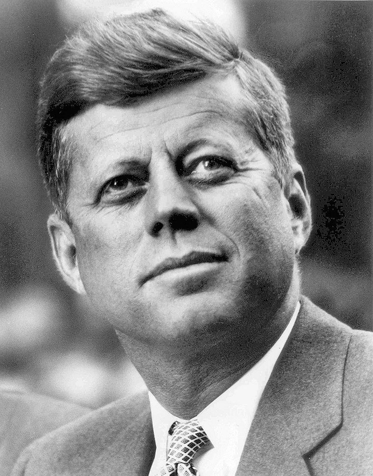 Photo portrait of John F. Kennedy, President of the United States.source