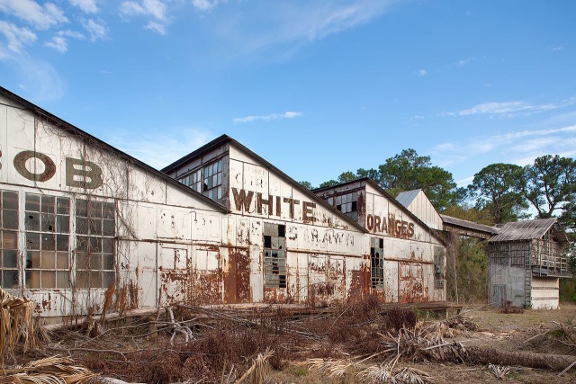 Rusted facade. In 2008, a fire destroyed the machine shop containing various machinery, timber, and fuel. Two years later, another fire burned down a 40-foot by 50-foot outbuilding while damaging other structures nearby. source