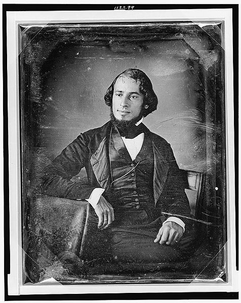 Solomon N. Carvalho, author, autoportrait, 1850. source