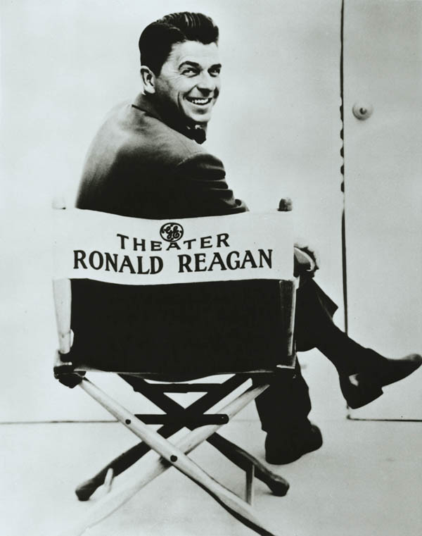 Television star Ronald Reagan as the host of General Electric Theater.Source