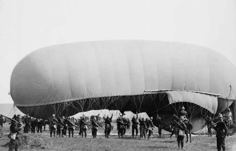The Imperial German Army 1890 – 1913 A signal balloon is launched during the manoeuvres of 1899. source:Wikipedia/Public Domain