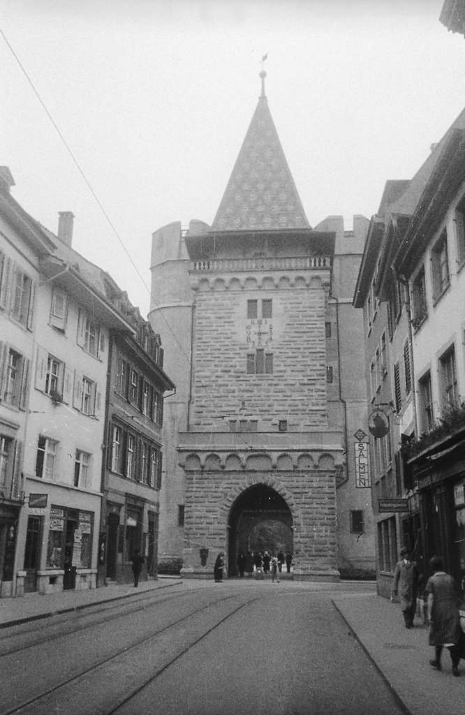 The old city gate Spalentor in Basel