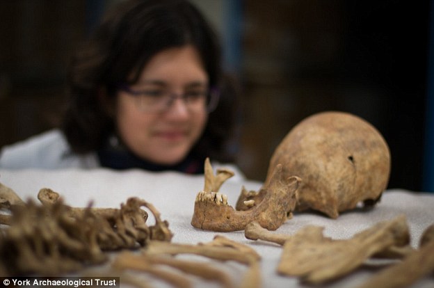 The skull of one of the Roman-age skeletons discovered at Driffield Terrace in York.Source