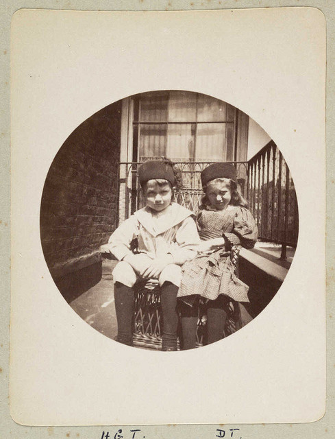 Two children on a balcony, 1888