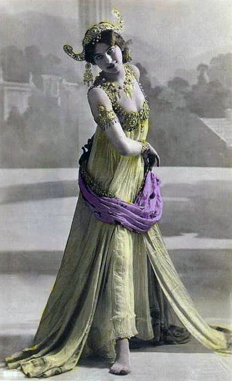 Postcard of Mata Hari in Paris.Source