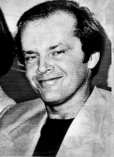 Press photo of Jack Nicholson after being nominated for an Academy Award for One Flew Over the Cuckoo's Nest.