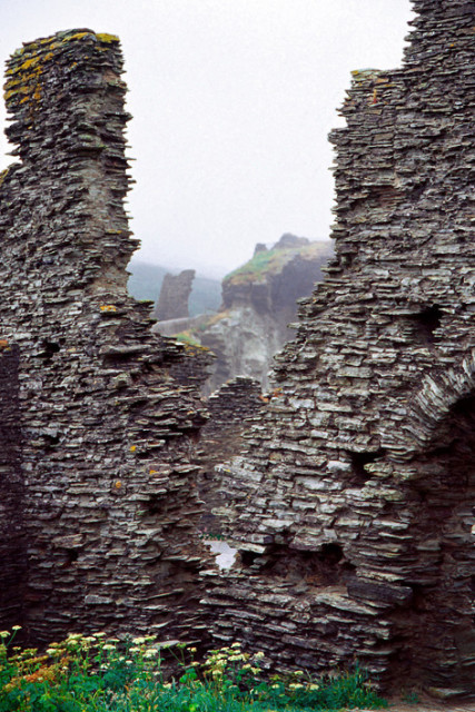 Ruins of the Norman castle at Tintagel Source