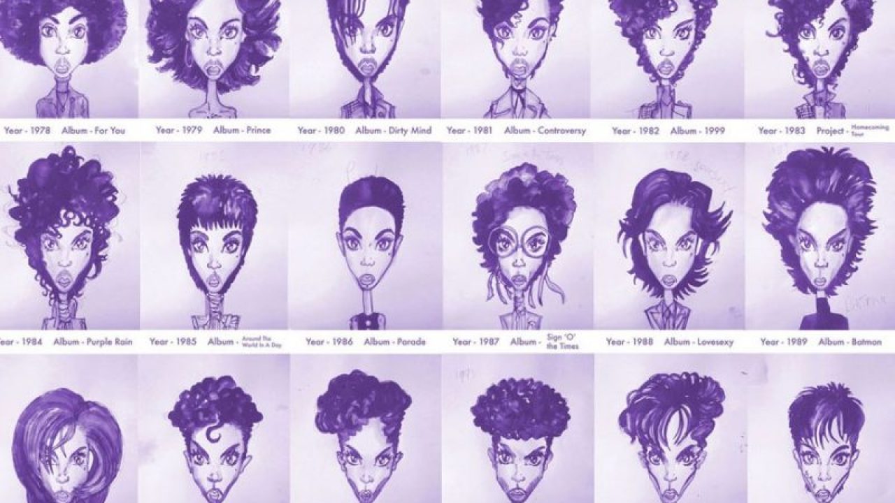 The evolution of &quot;Cool&quot;- Prince's hair styles from 1978 to 2013