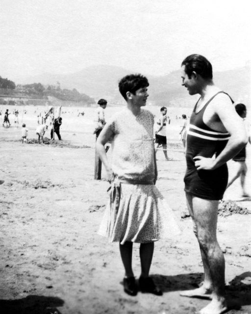 Ernest and Pauline Hemingway, San Sebastian, circa September 1927.