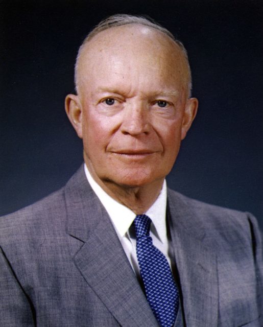 Dwight Eisenhower, 34th President of the United States.