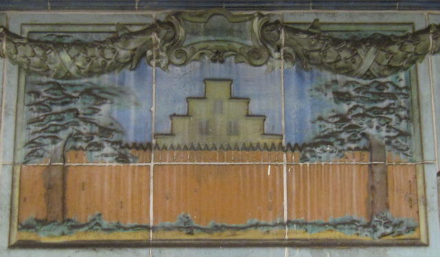depiction-du-mur-de-la-nouvelle-Amsterdam-sur-un-carreau-de-la-station-de-métro-de-wall-street-servant-les-4-5-trains-copie