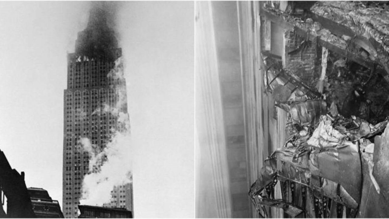 In July 1945 The Empire State Building Was Hit By A B 25 Bomber