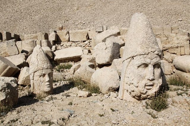 Heads of Antiochus I Theos of Commagene and Zeus Oromasdes. Photo Credit