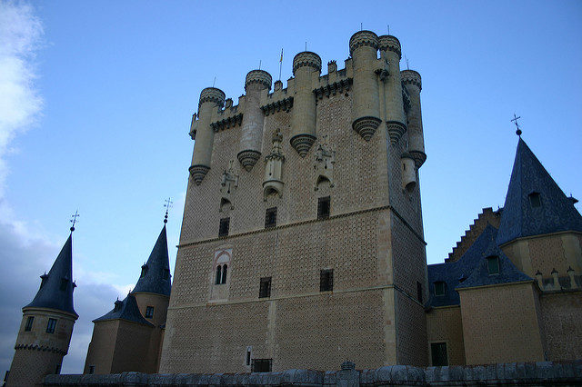 The Alcázar of Segovia is one of the most distinctive castle-palaces in ...
