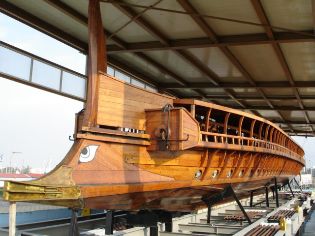 Replica of Trireme Olympias of the Hellenic Navy. Photo by Χρήστης Templar52 –