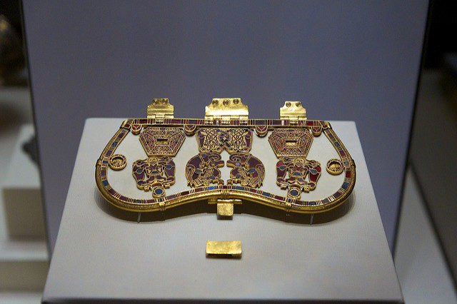 Purse Cover from Sutton Hoo burial. Photo Credit