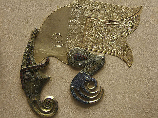 Shield ornament from the Sutton Hoo burial, British Museum. Photo Credit