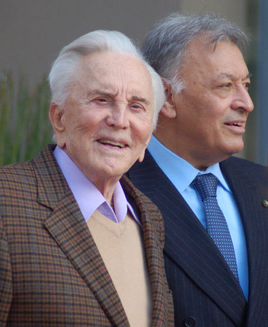Douglas with Zubin Mehta, March 2011. Photo by Angela George CC BY SA 3.0