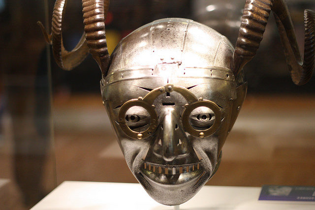 King Henry VIII received this horned helmet as a gift from the Holy Roman Emperor Maximillan I.