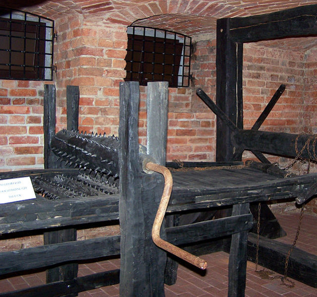 Muzeum tortur w Muzeum Ziemi Lubuskiej w Zielonej Górze. Photo Credit