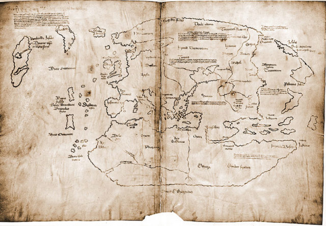 Vinland Map, allegedly a “mappa mundi” dating from 1440