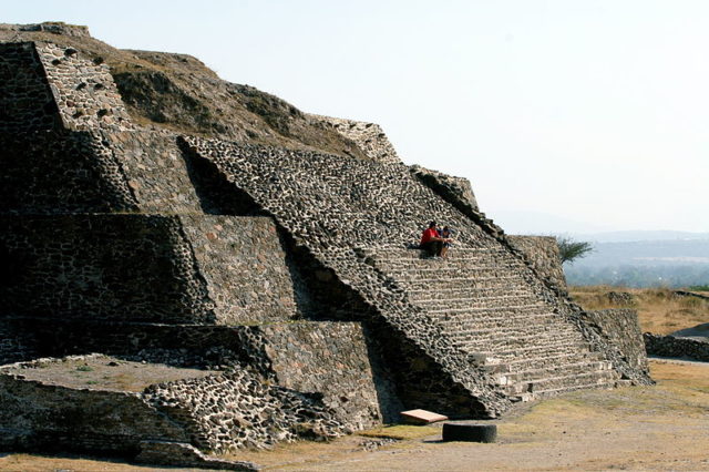 Toltec piramide bij Tula, Hidalgo. Photo Credit