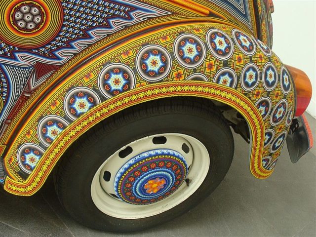 View of a decorated fender. Photo by Museo de Arte Popular CC BY 3.0
