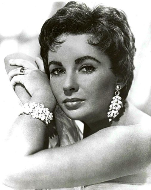 Taylor in a studio publicity photo in 1953.