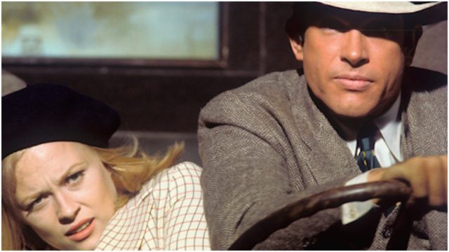 Warren Beatty and Faye Dunaway. Produced by Warner Brothers Studios. Photo by Getty Images