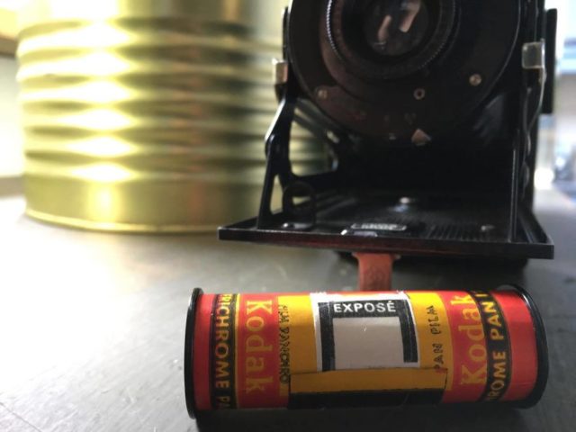 The exposed roll of film Martijn Van Oers found inside the camera. Photo by Martijn Van Oers