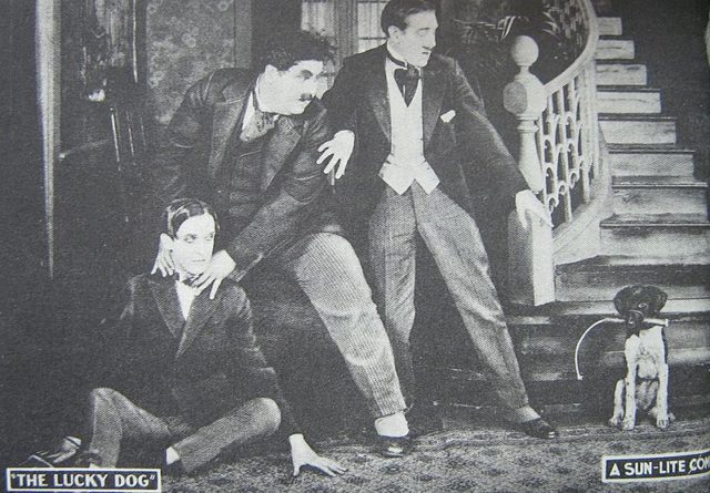 Laurel and hardy in the Lucky Dog 1921