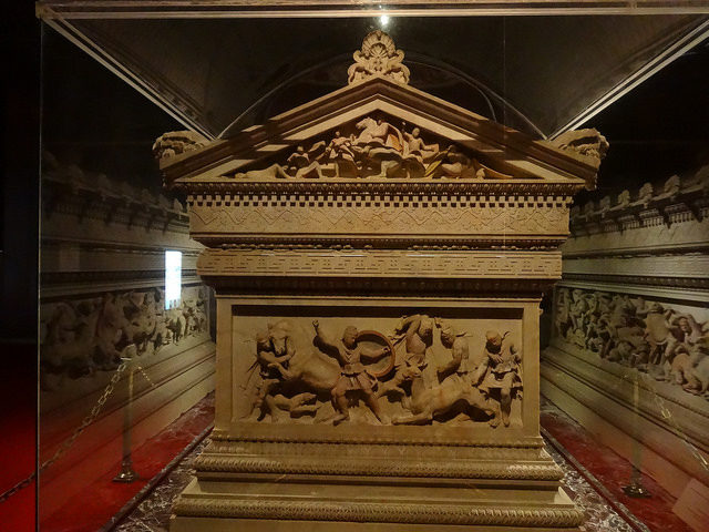 The Alexander Sarcophagus. Photo by javicucurucho CC BY 2.0