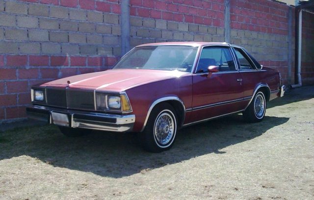 The meteor pierced the trunk of a 1980 red Chevrolet Malibu