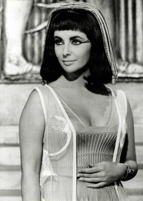 Elizabeth Taylor as Cleopatra, 1963.