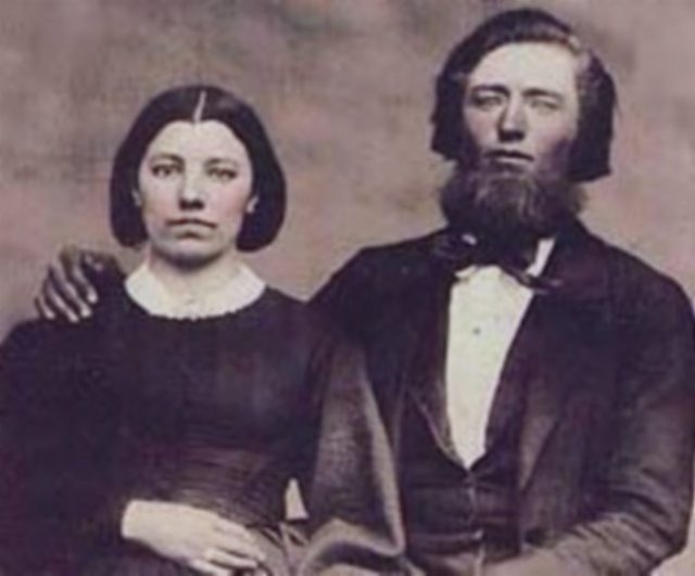 Caroline and Charles Ingalls, the parents of Laura Ingalls Wilder.