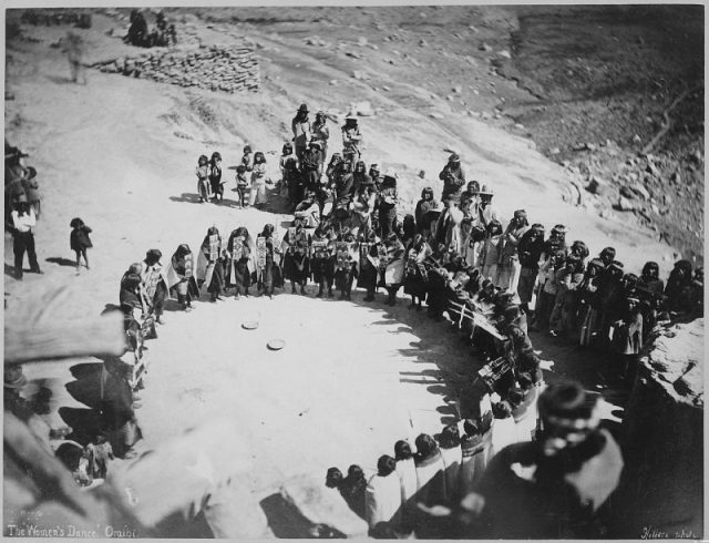 Hopi Women’s Dance, 1879, Oraibi, Arizona. Photo by John K. Hillers