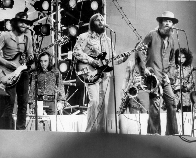 The Beach Boys performing in Central Park for a 1971 ABC Television special