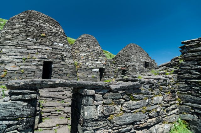 Skellig Michael, UNESCO World Heritage Site, Kerry, Ireland. Scenes from Star Wars: The Force Awakens and The Lest Jedi were filmed on this island.